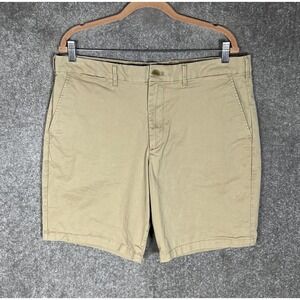 GAP 10 Inch Classic Khaki Chino Shorts Mens Size 36 Stretch Pockets‎